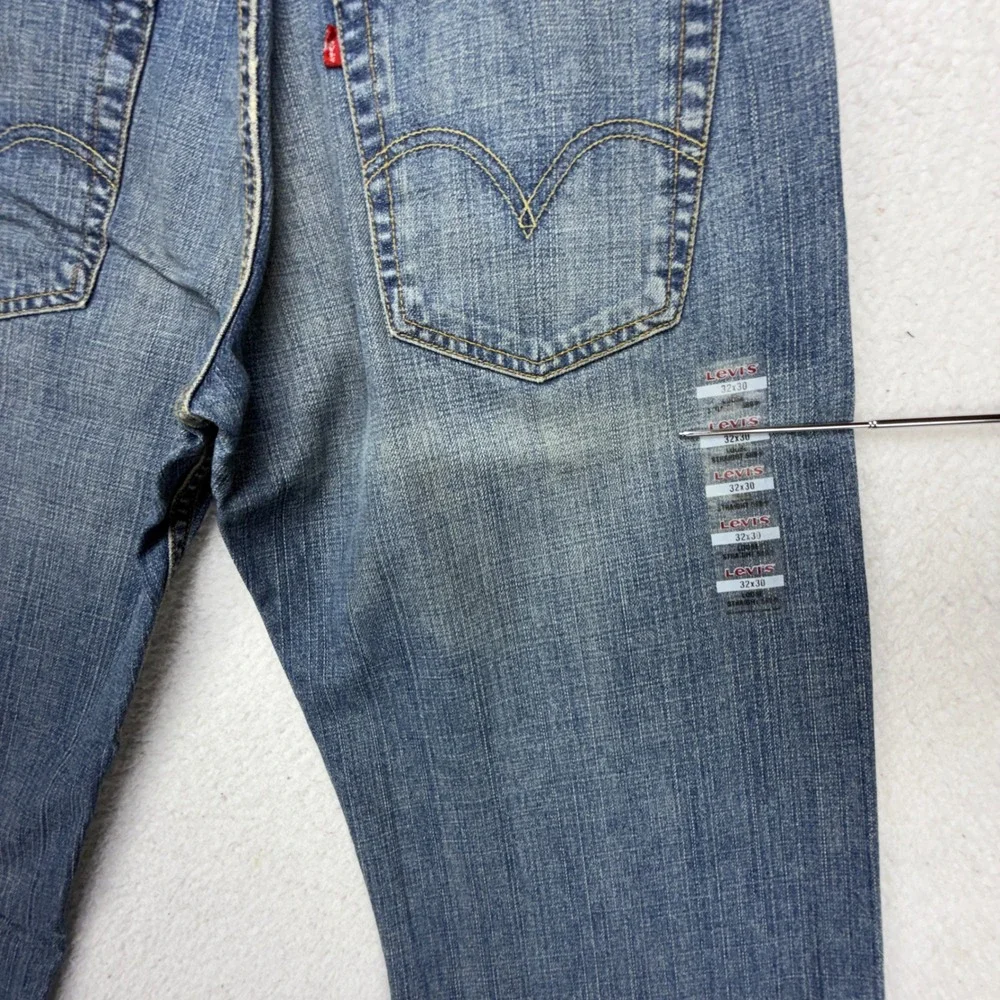 Levis 569 Loose Straight Fit Denim Blue Jeans Mens 32x30 NWT